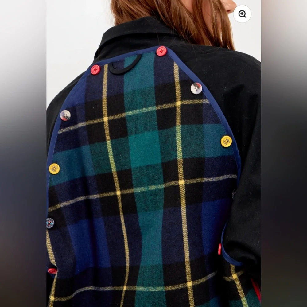 Grey Lab - Reversible Check Long
Coat Multi.  Color: Multiple - Picture 10 of 12